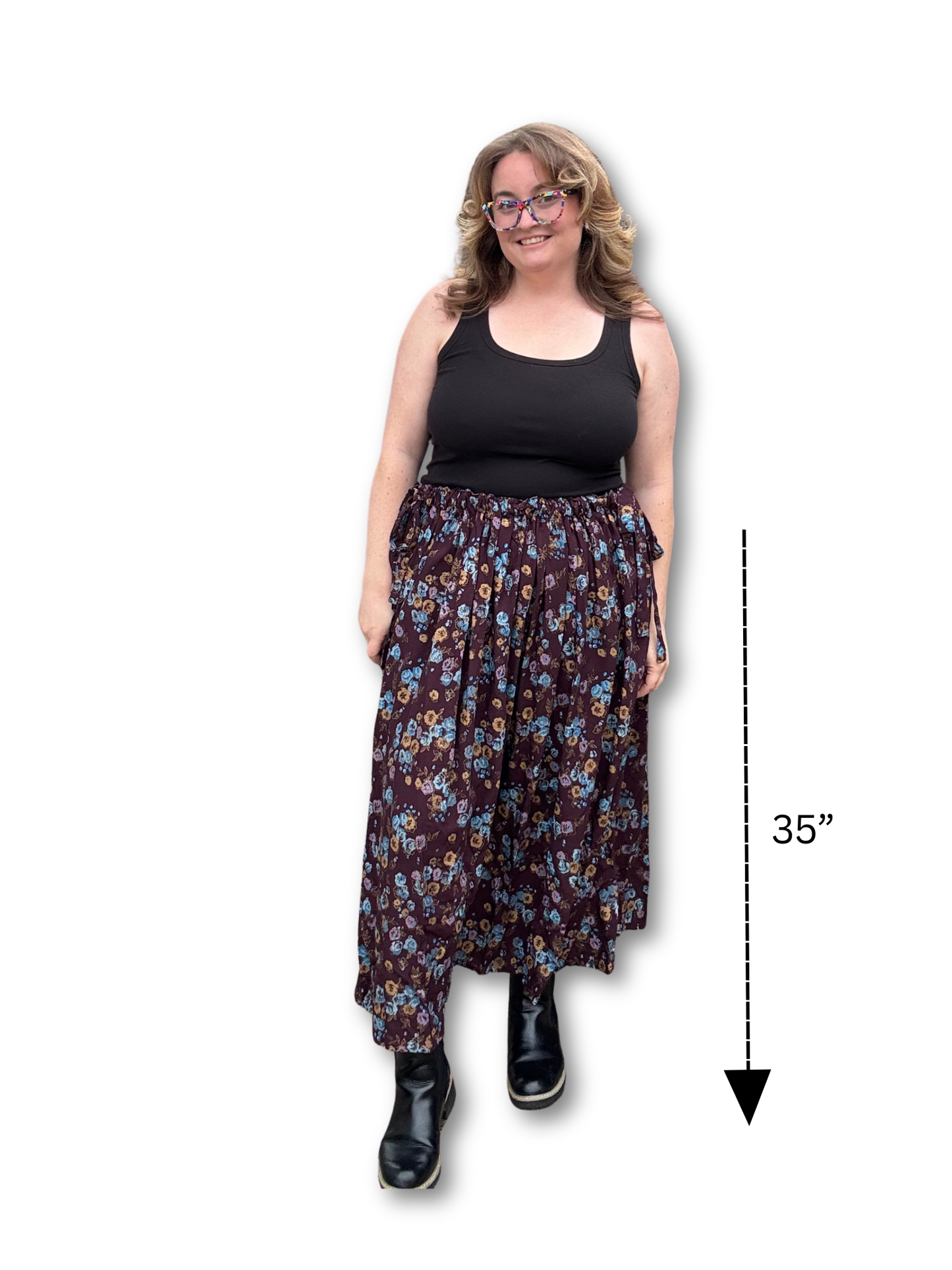 Adjustable Drawstring Skirt