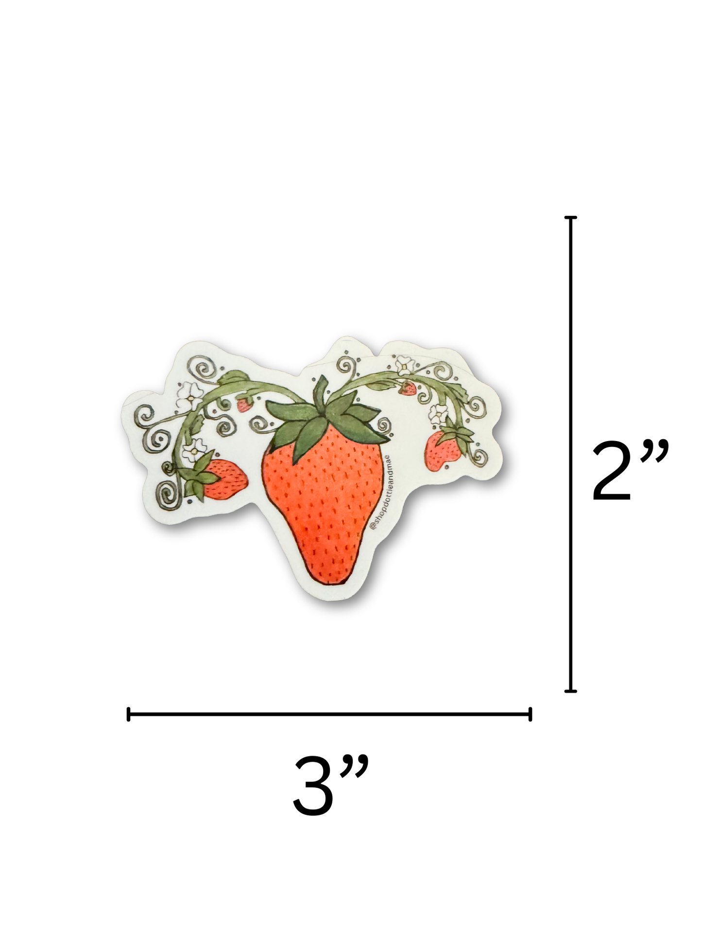 Strong Strawberry Sticker