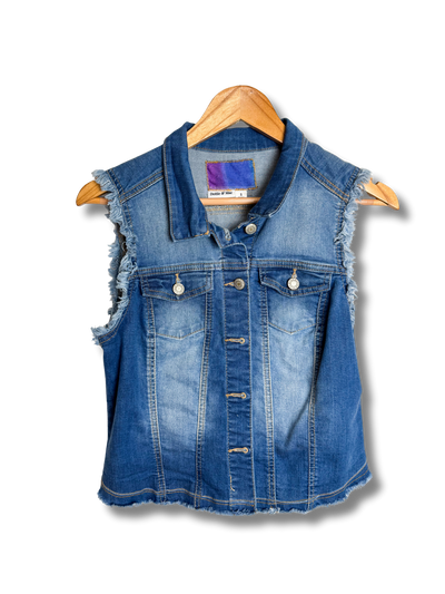 Upcycled Denim Vest