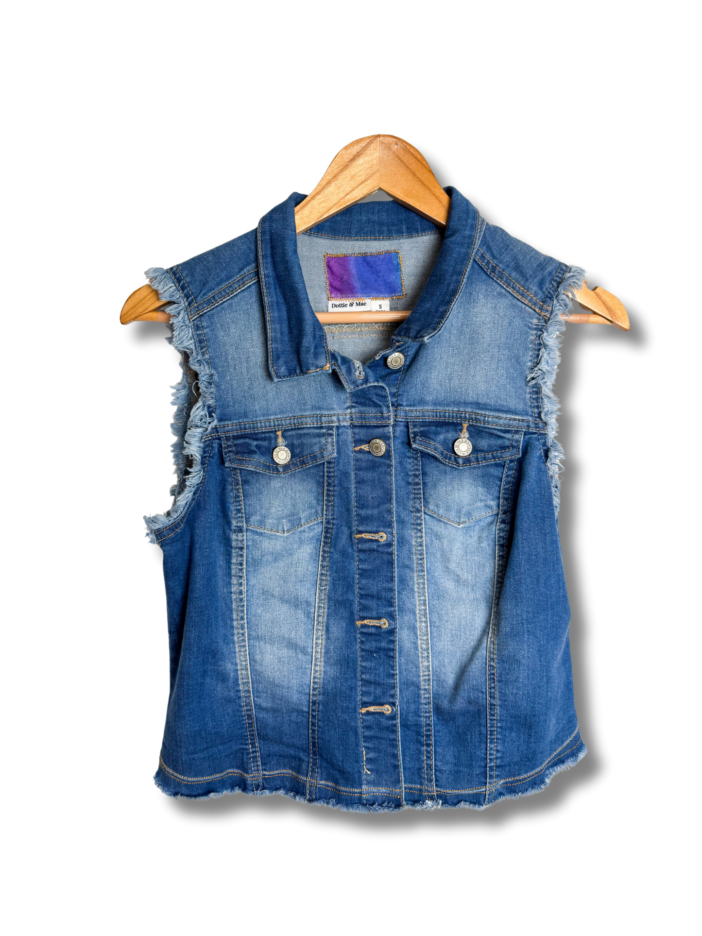 Upcycled Denim Vest