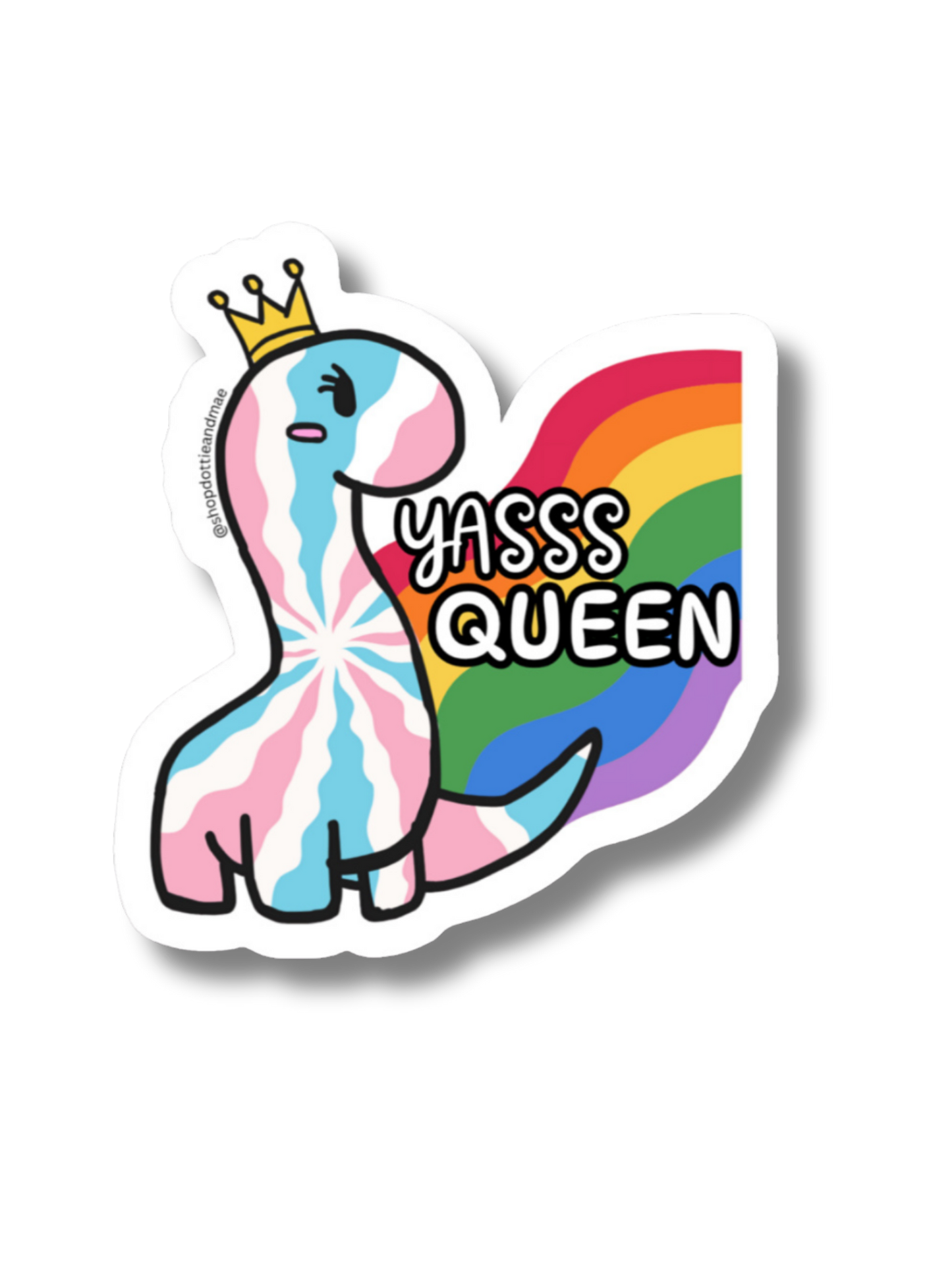 Queen Dinosaur Sticker