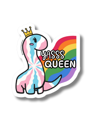 Queen Dinosaur Sticker