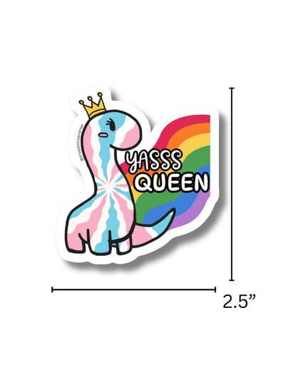 Queen Dinosaur Sticker