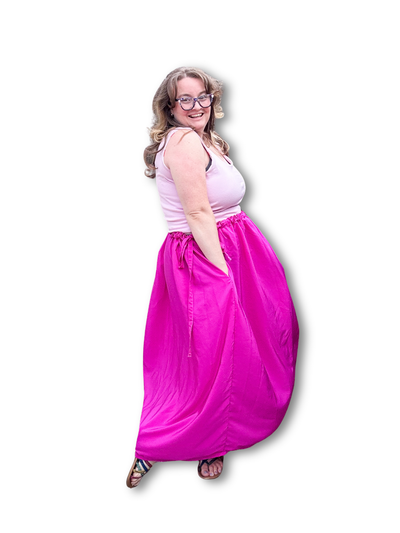 Adjustable Drawstring Skirt