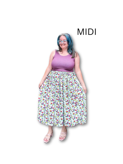 Adjustable Drawstring Skirt