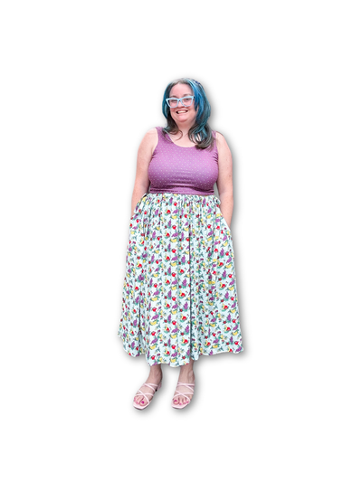 Adjustable Drawstring Skirt