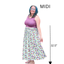 Adjustable Drawstring Skirt