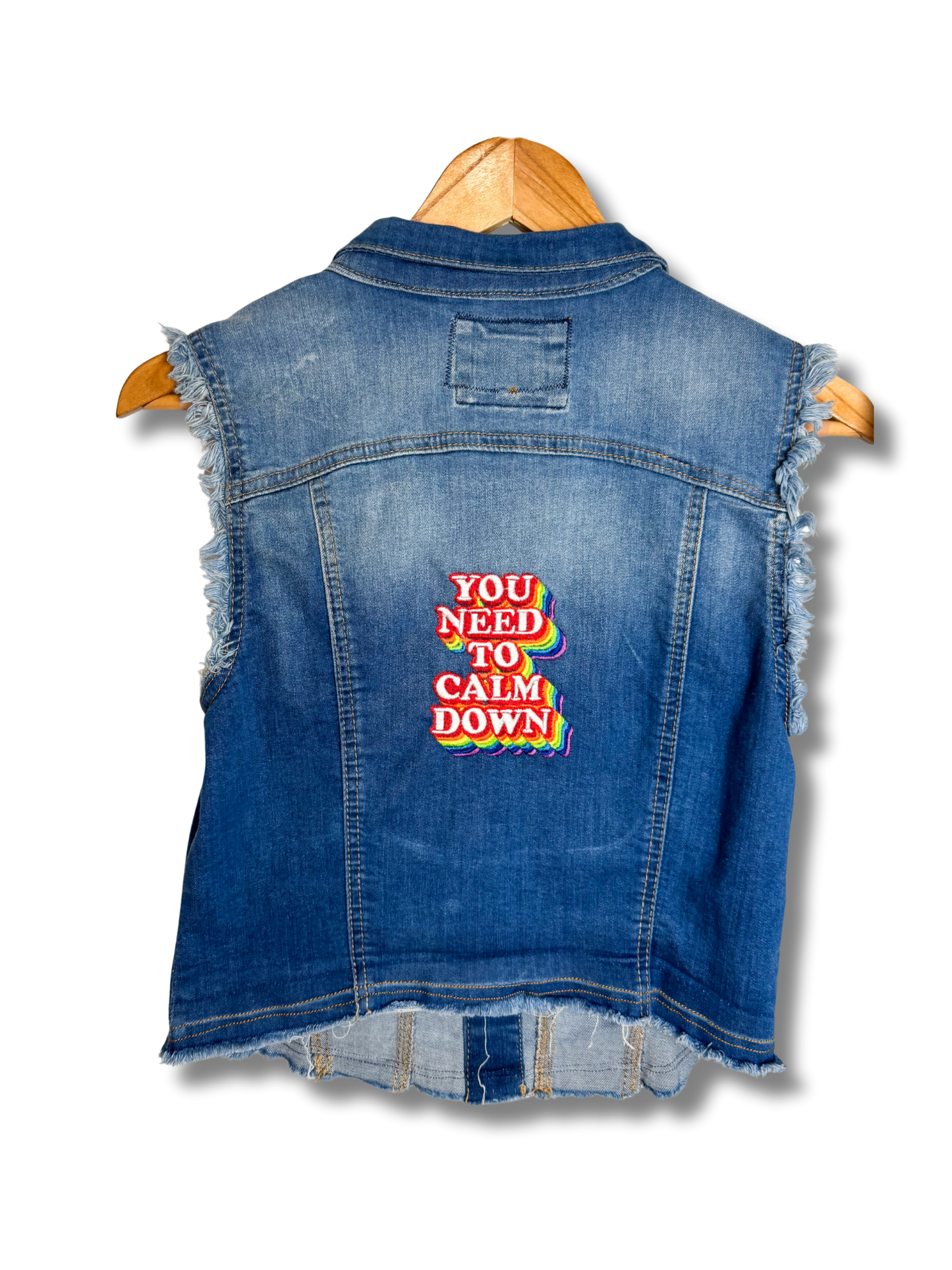 Upcycled Denim Vest