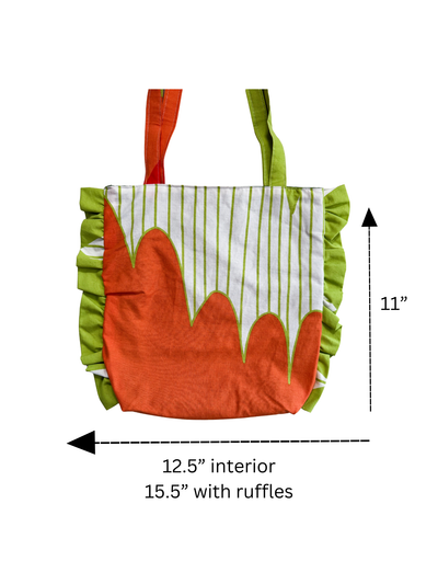 Ruffle Tote Bag