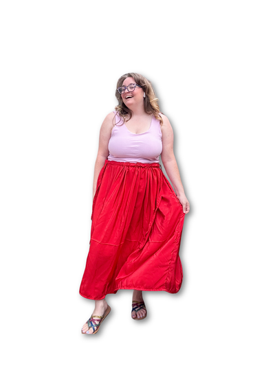 Adjustable Drawstring Skirt