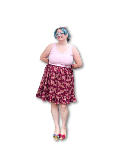 Adjustable Drawstring Skirt