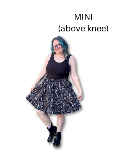 Adjustable Drawstring Skirt