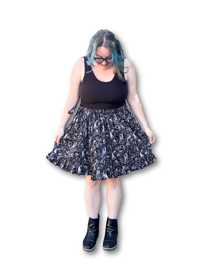 Adjustable Drawstring Skirt