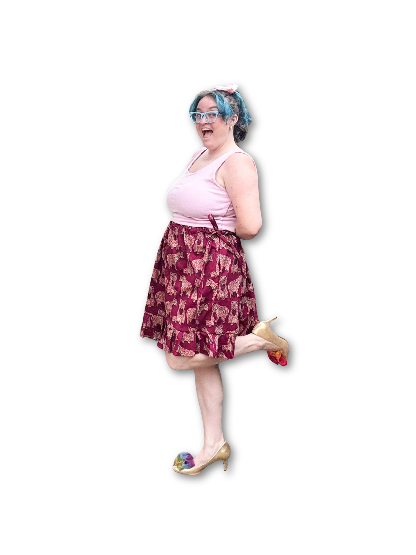 Adjustable Drawstring Skirt