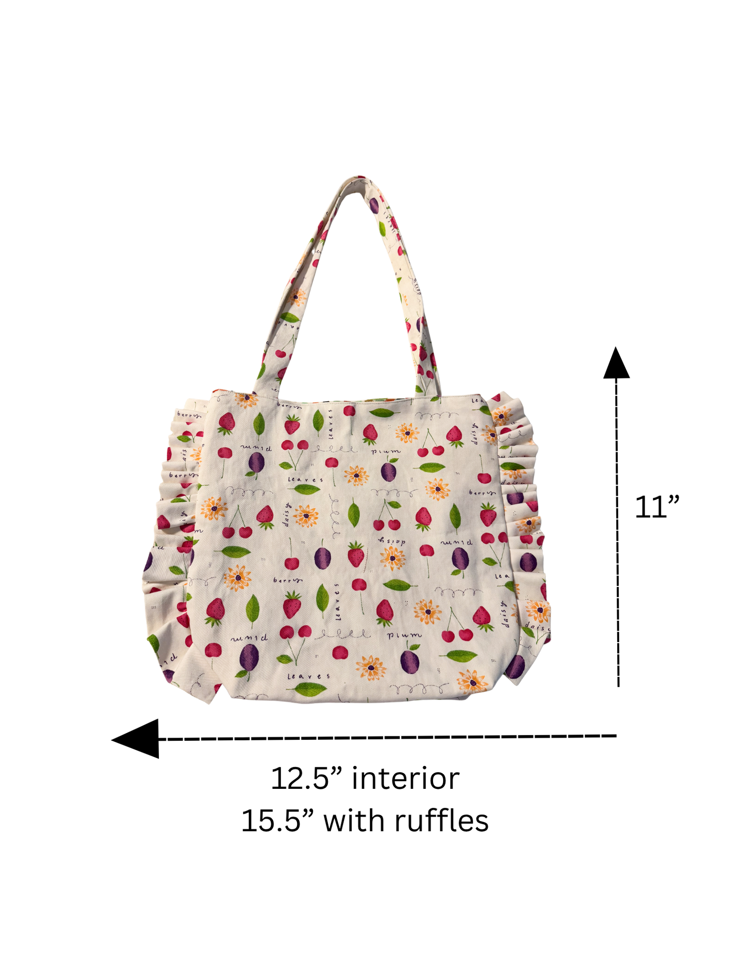 Ruffle Tote Bag