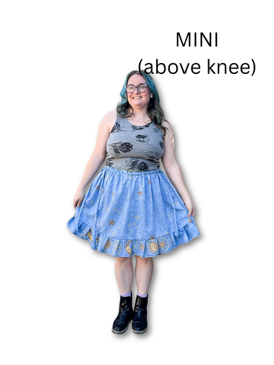 Adjustable Drawstring Skirt