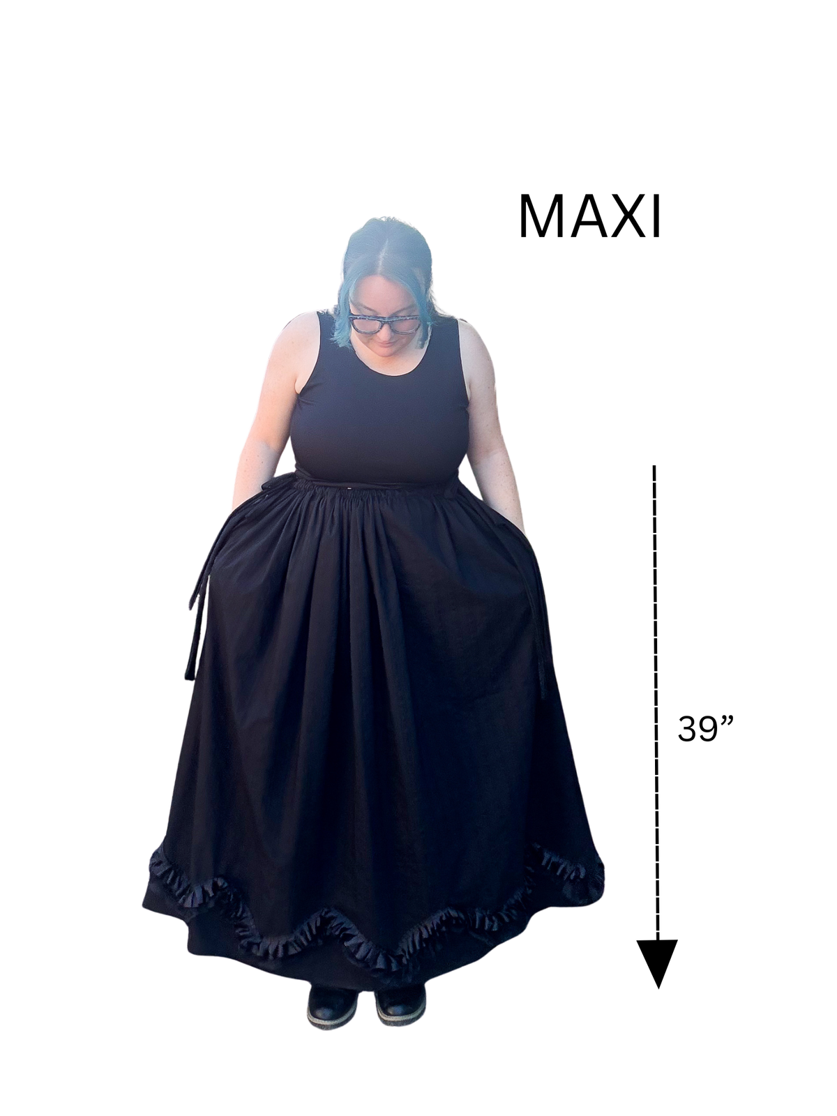 Adjustable Drawstring Skirt