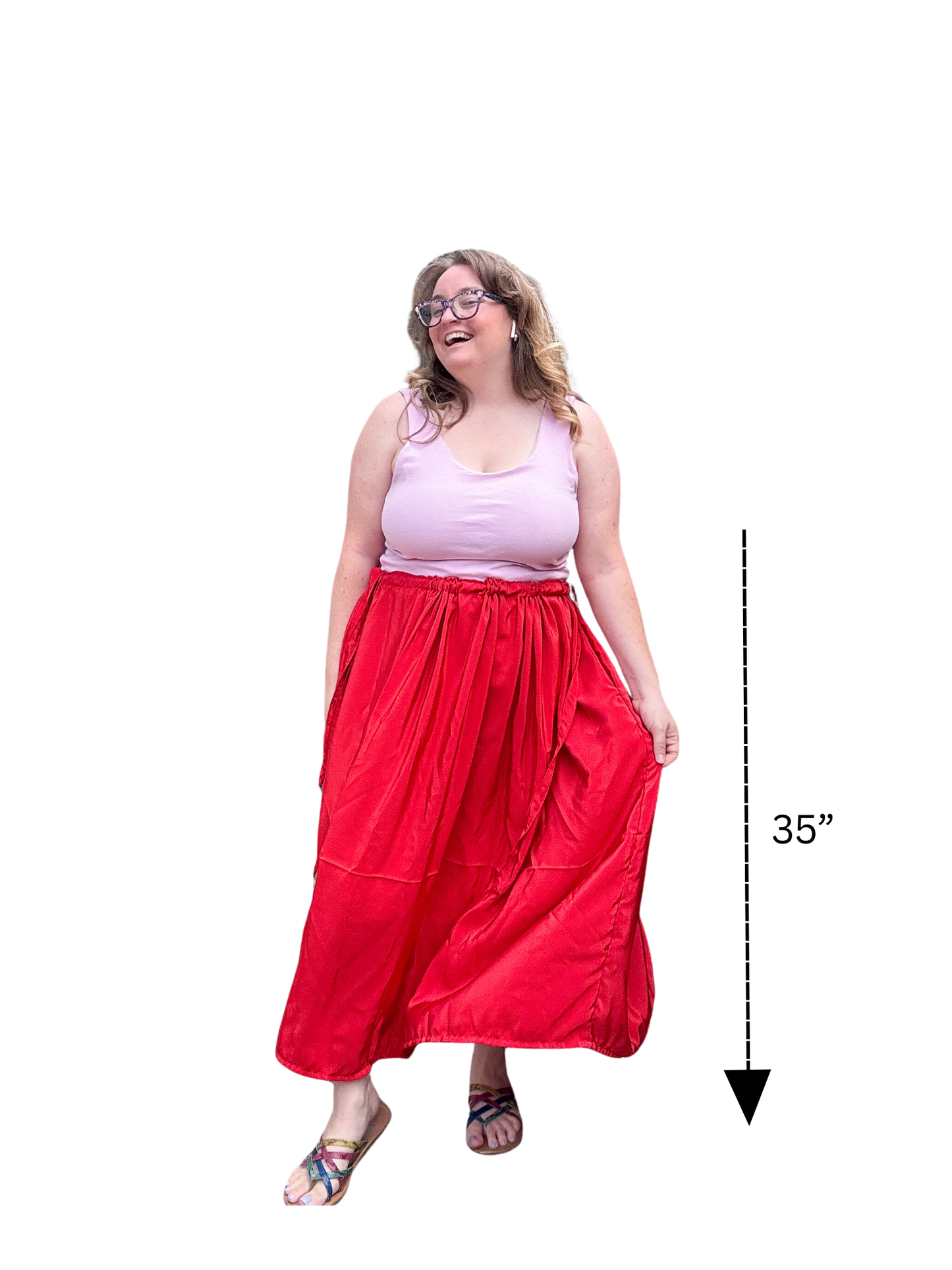 Adjustable Drawstring Skirt