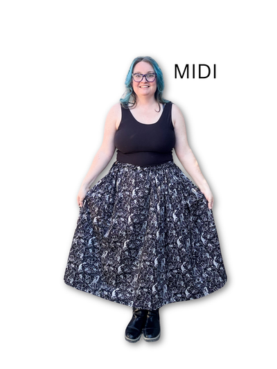 Adjustable Drawstring Skirt