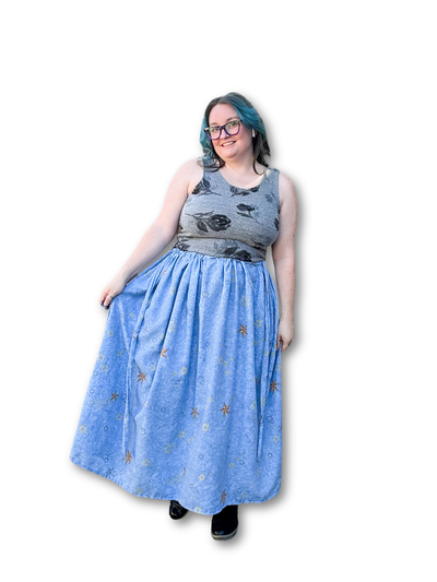 Adjustable Drawstring Skirt