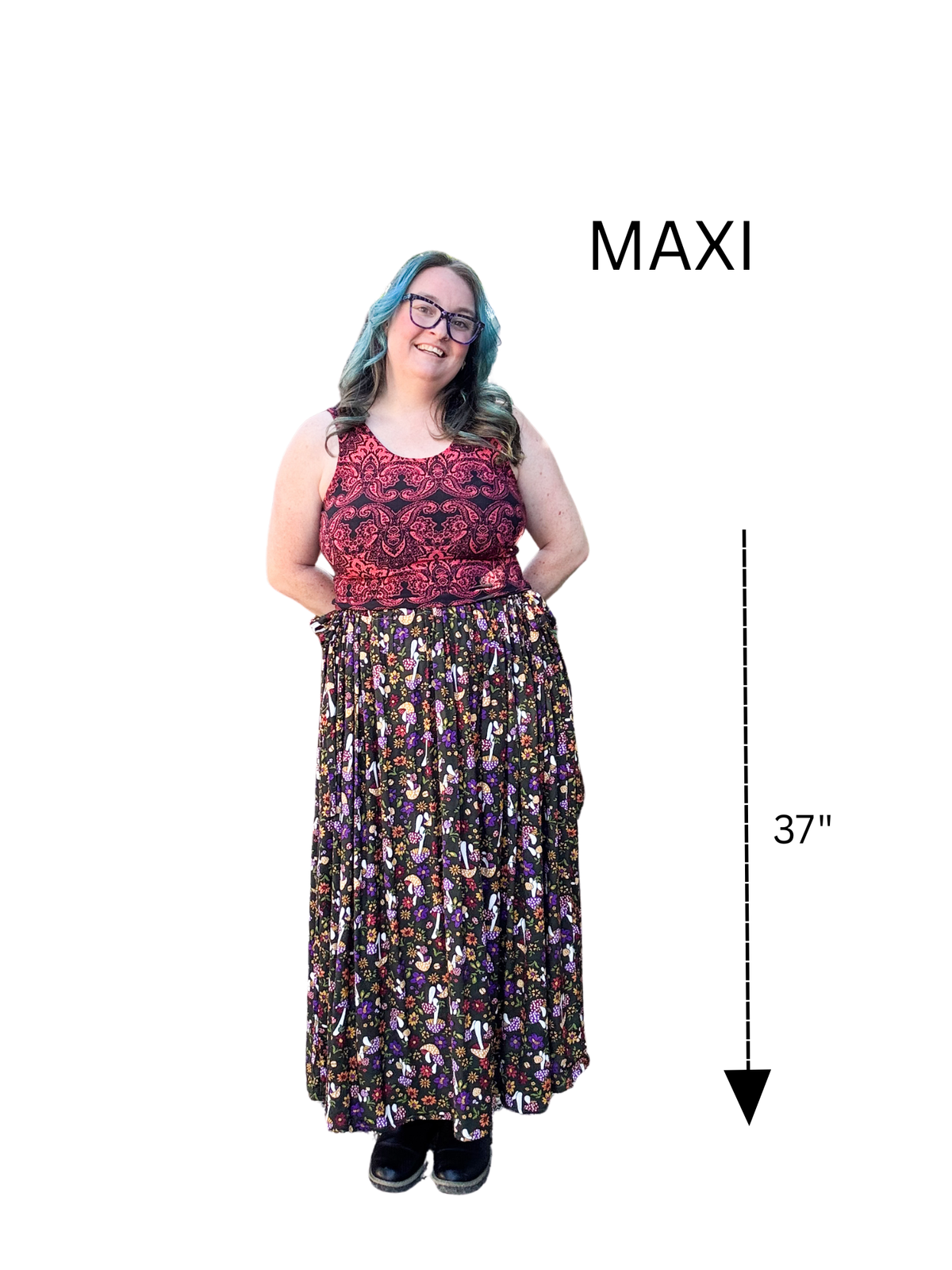 Adjustable Drawstring Skirt