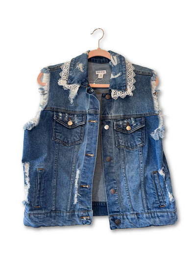 Upcycled Denim Vest