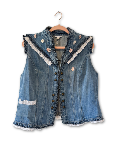 Upcycled Denim Vest