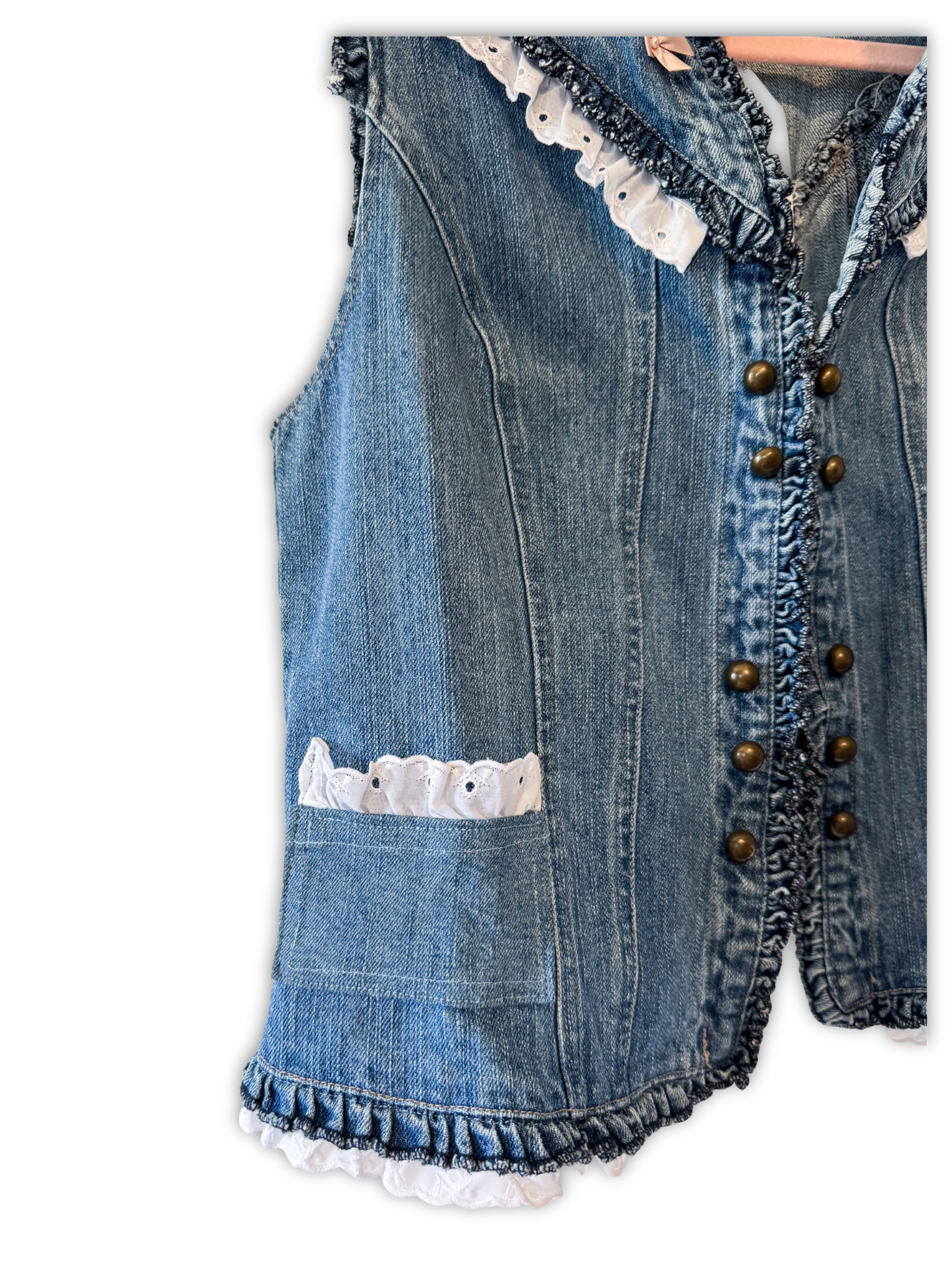 Upcycled Denim Vest
