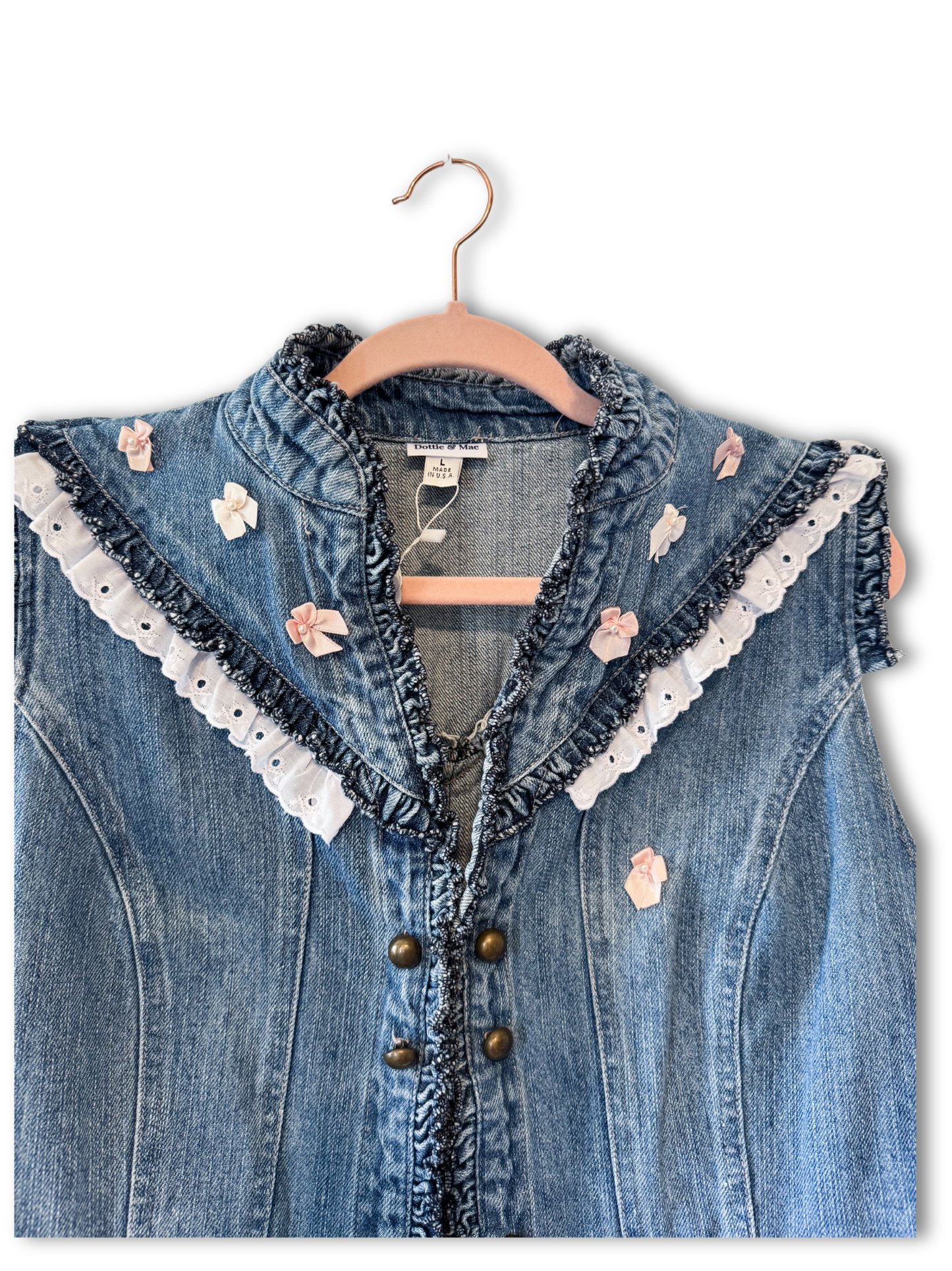 Upcycled Denim Vest