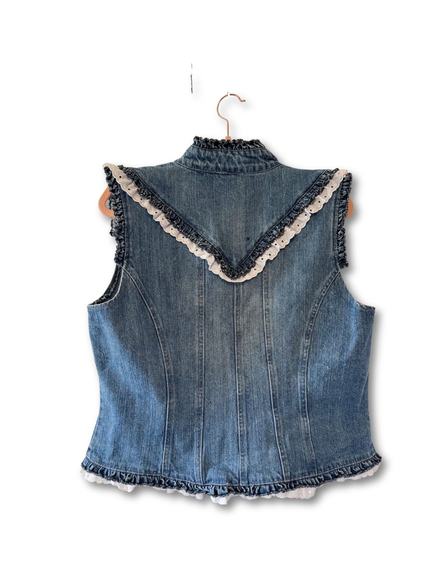 Upcycled Denim Vest