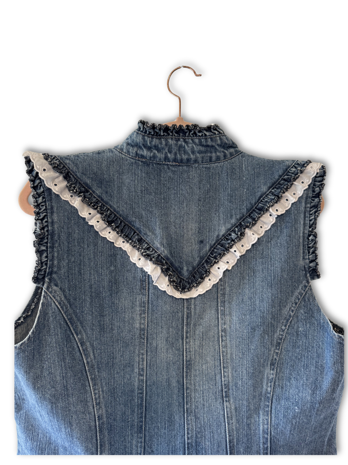 Upcycled Denim Vest