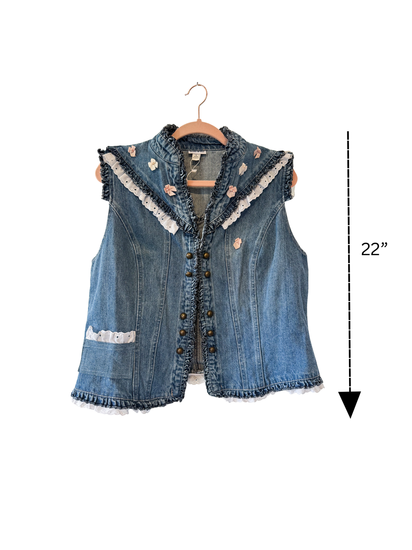 Upcycled Denim Vest