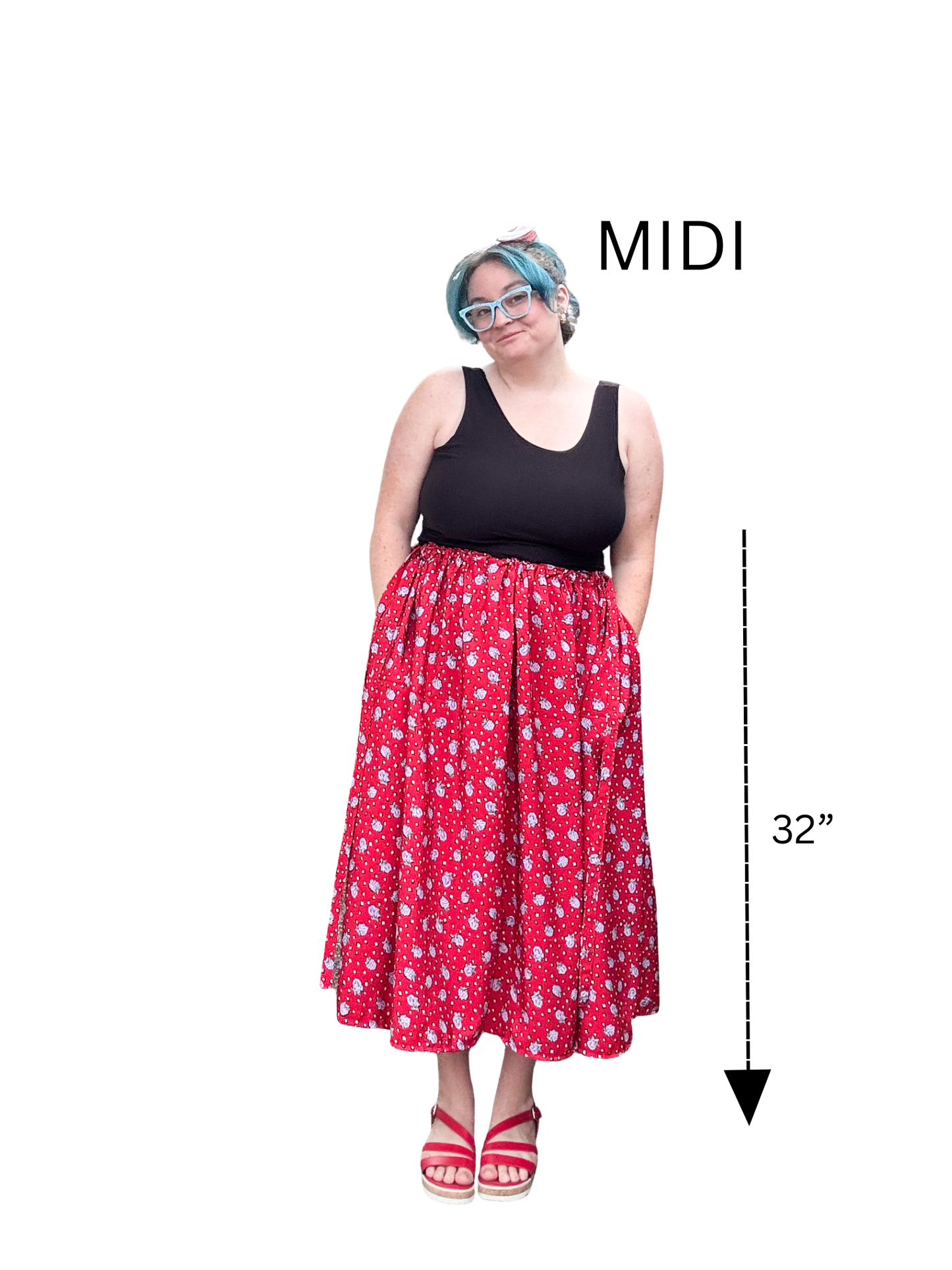 Adjustable Drawstring Skirt