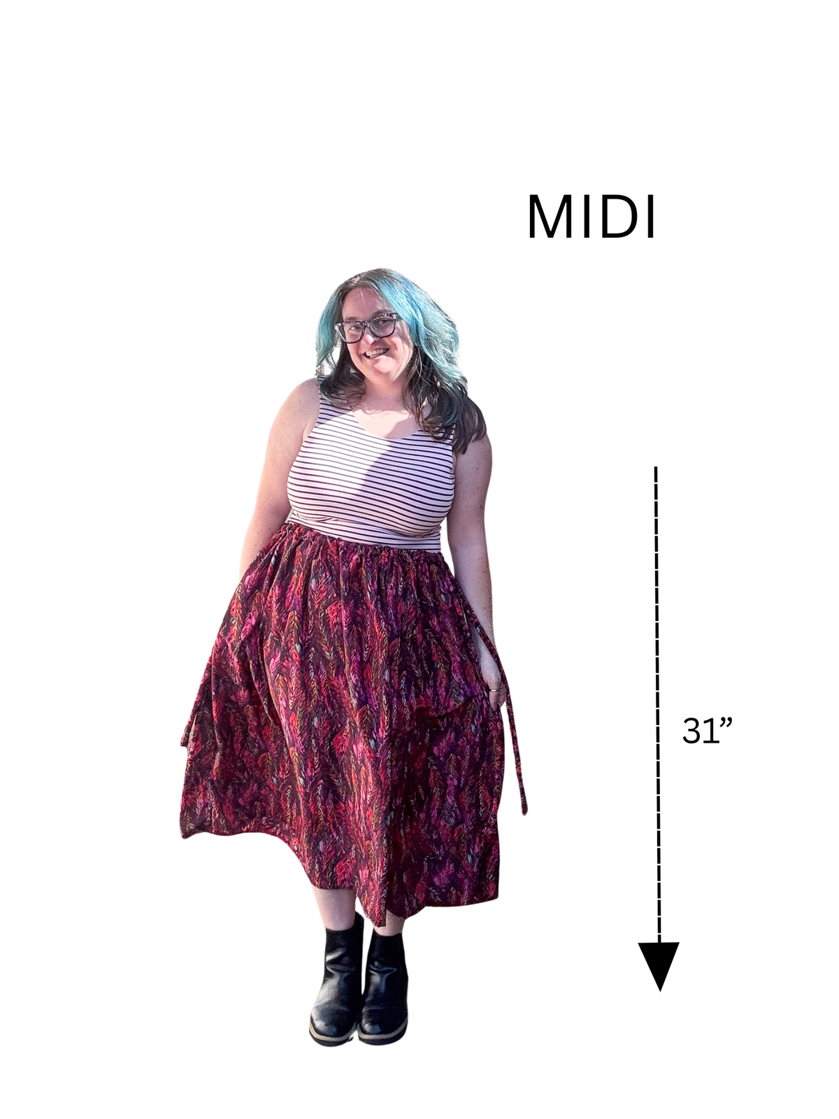 Adjustable Drawstring Skirt