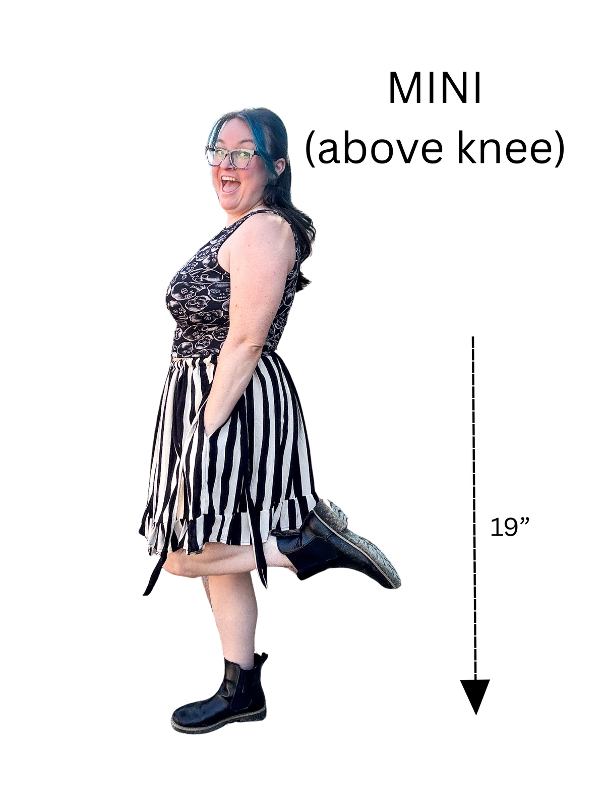 Adjustable Drawstring Skirt