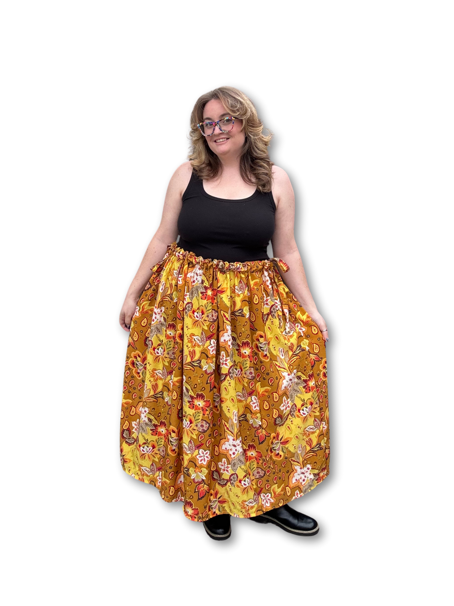 Adjustable Drawstring Skirt