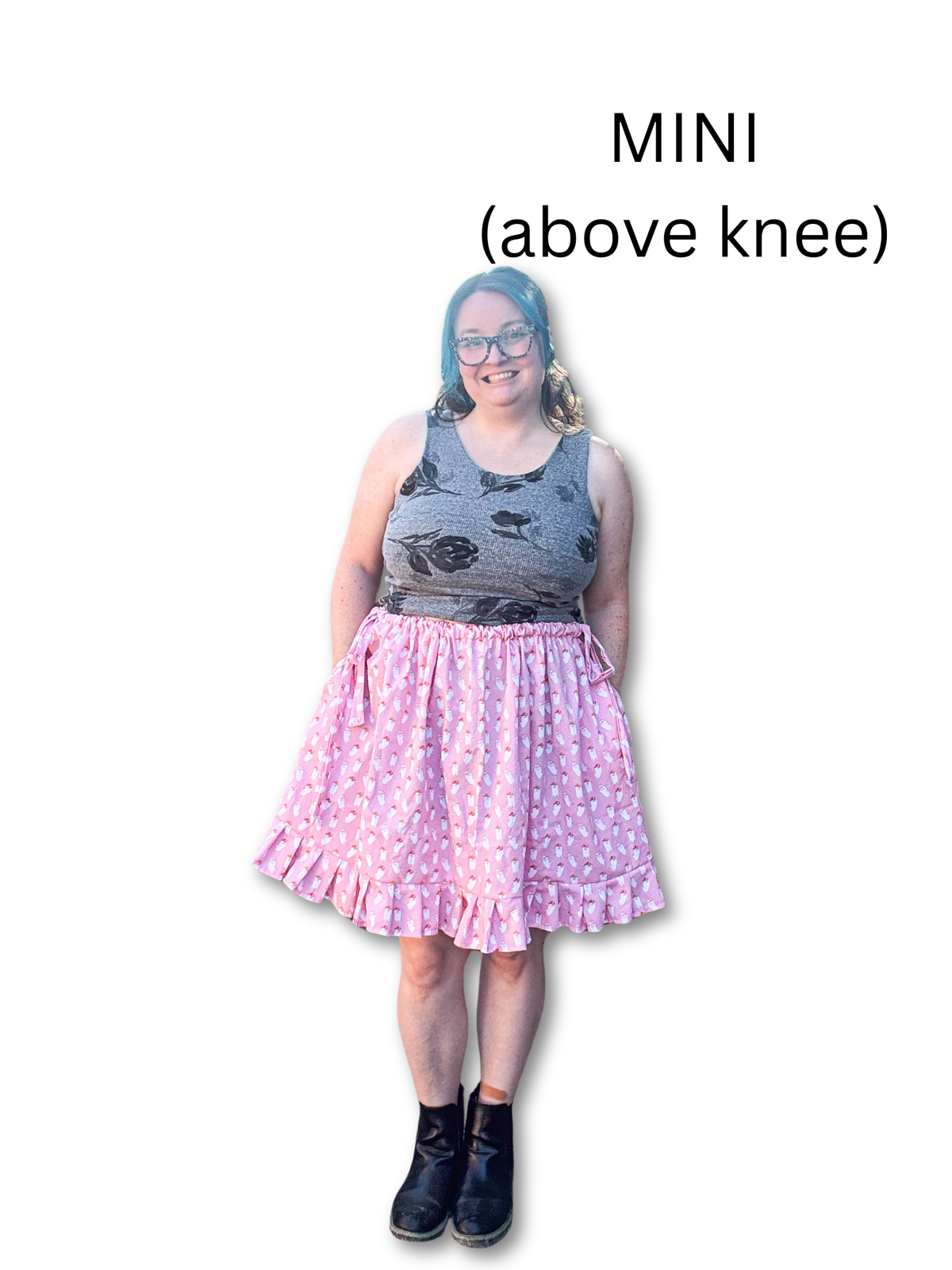 Adjustable Drawstring Skirt