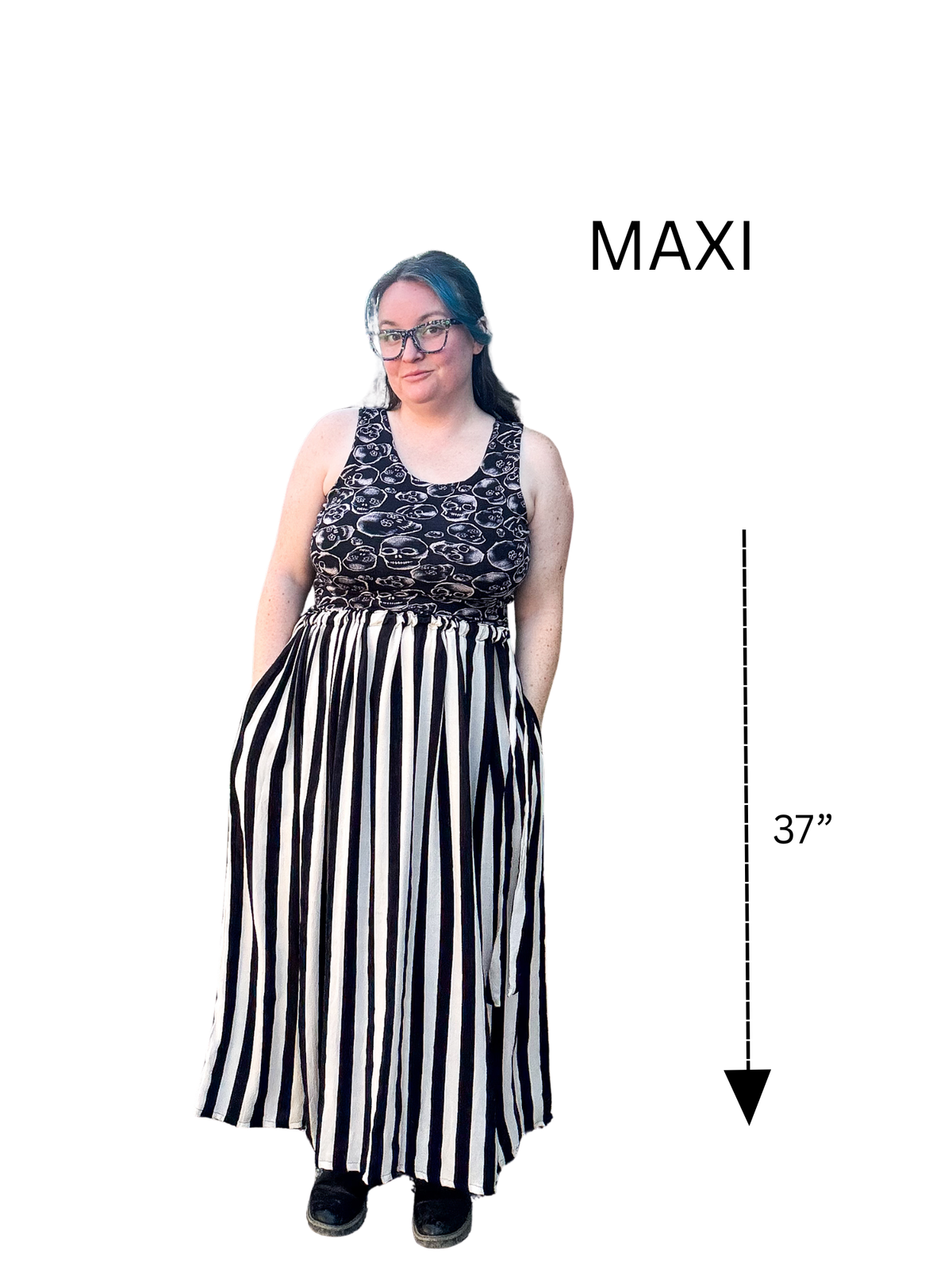 Adjustable Drawstring Skirt