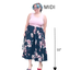 Adjustable Drawstring Skirt
