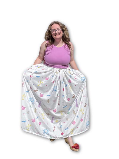 Adjustable Drawstring Skirt