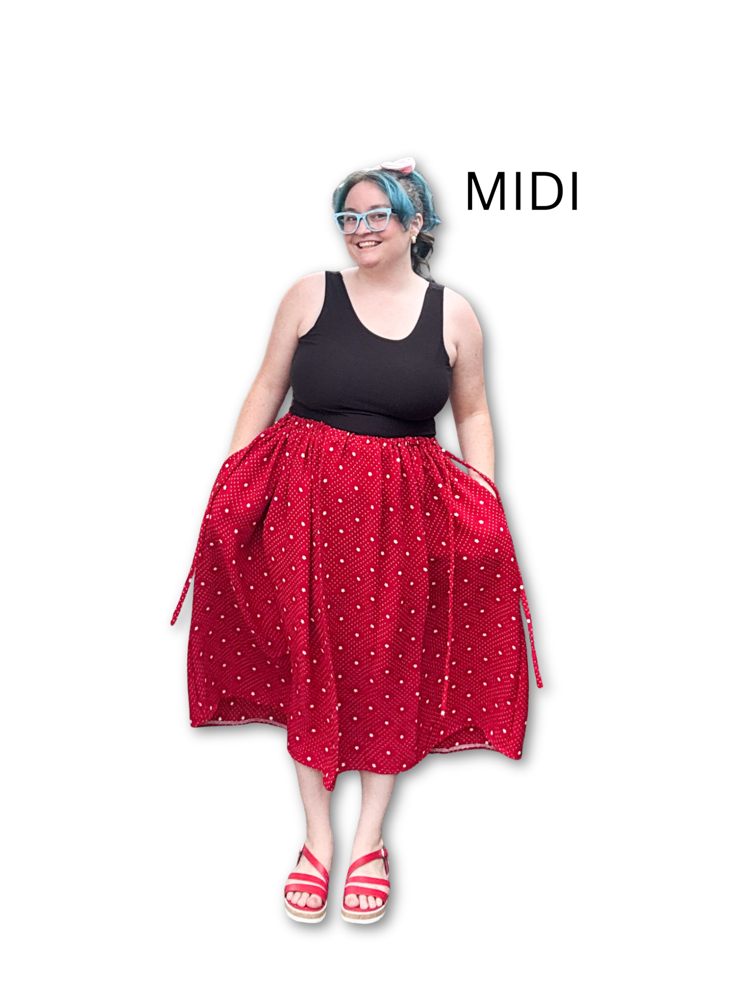 Adjustable Drawstring Skirt