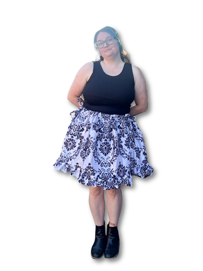 Adjustable Drawstring Skirt