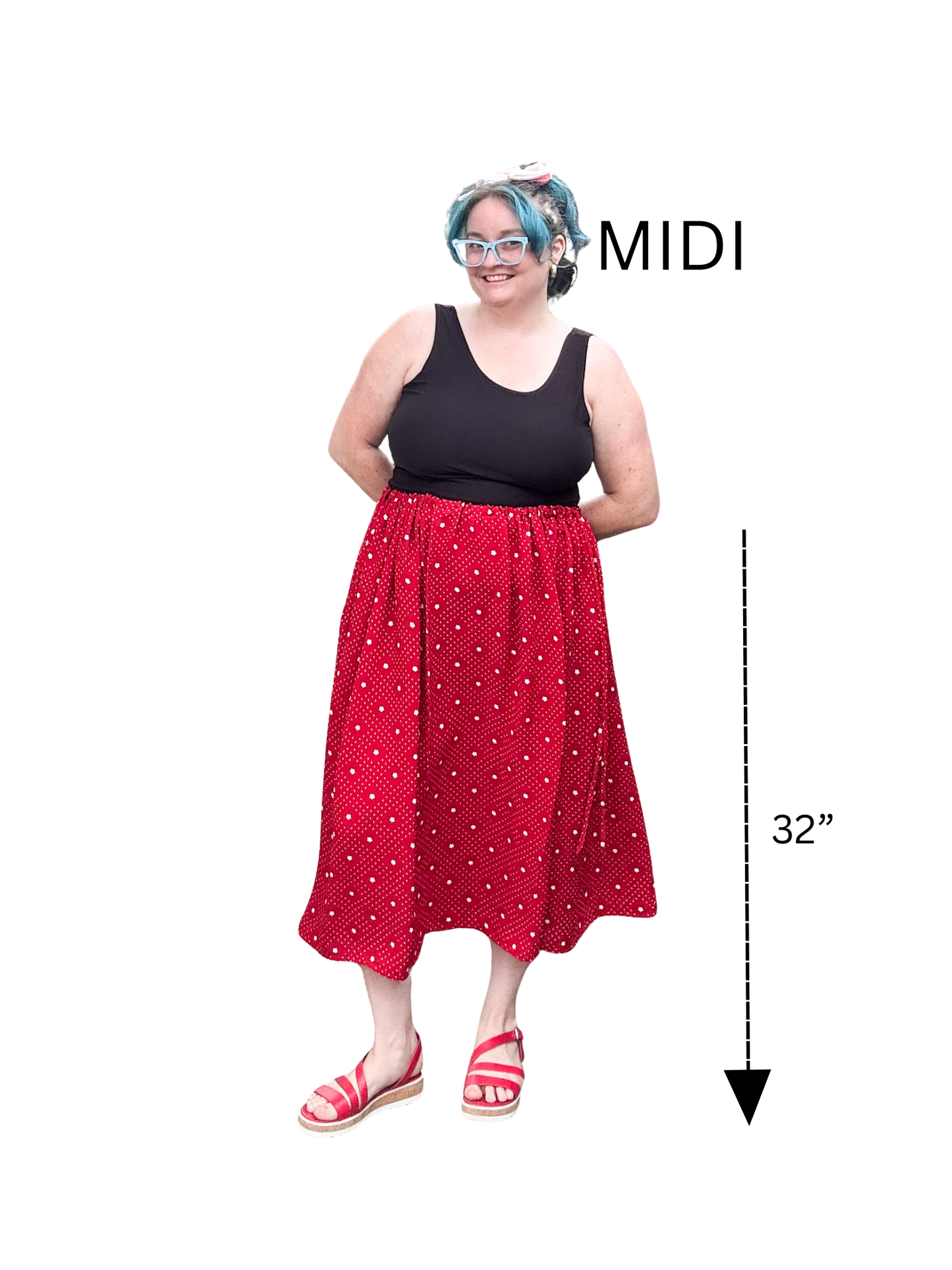 Adjustable Drawstring Skirt