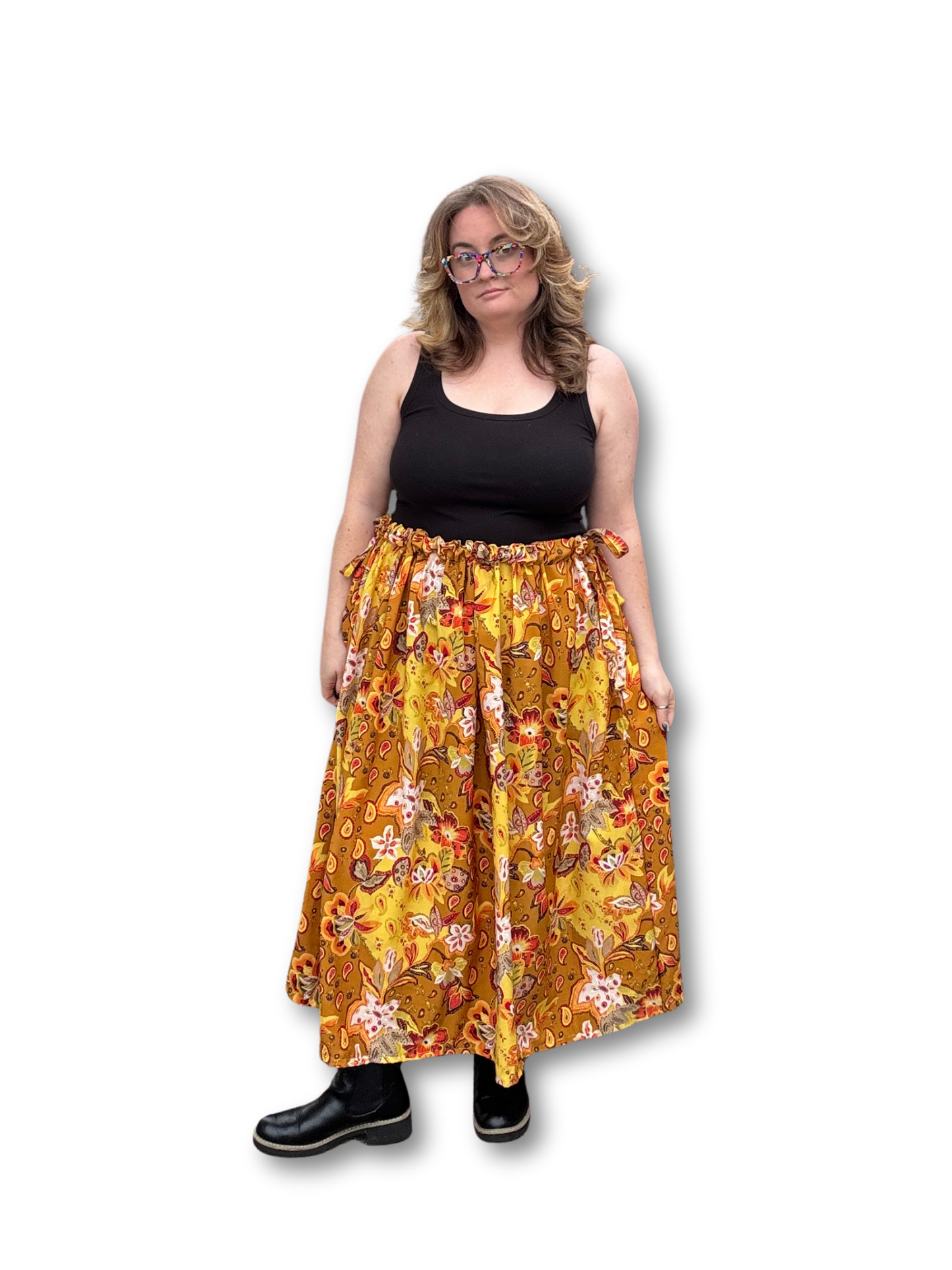 Adjustable Drawstring Skirt