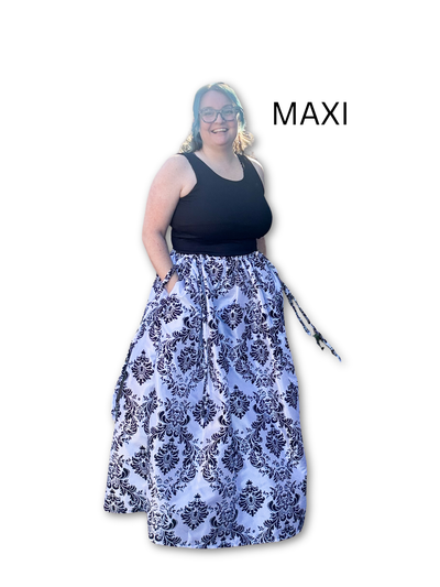 Adjustable Drawstring Skirt