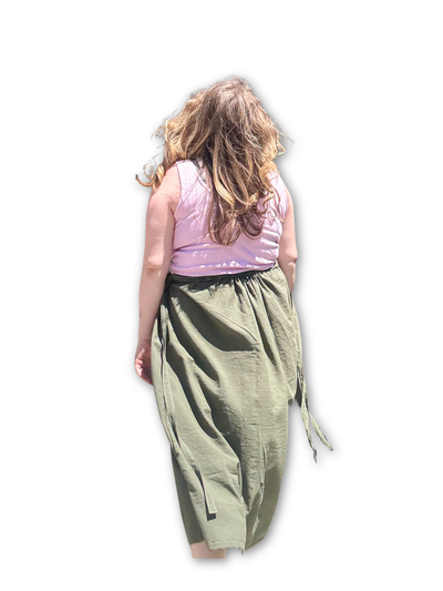 Adjustable Drawstring Skirt