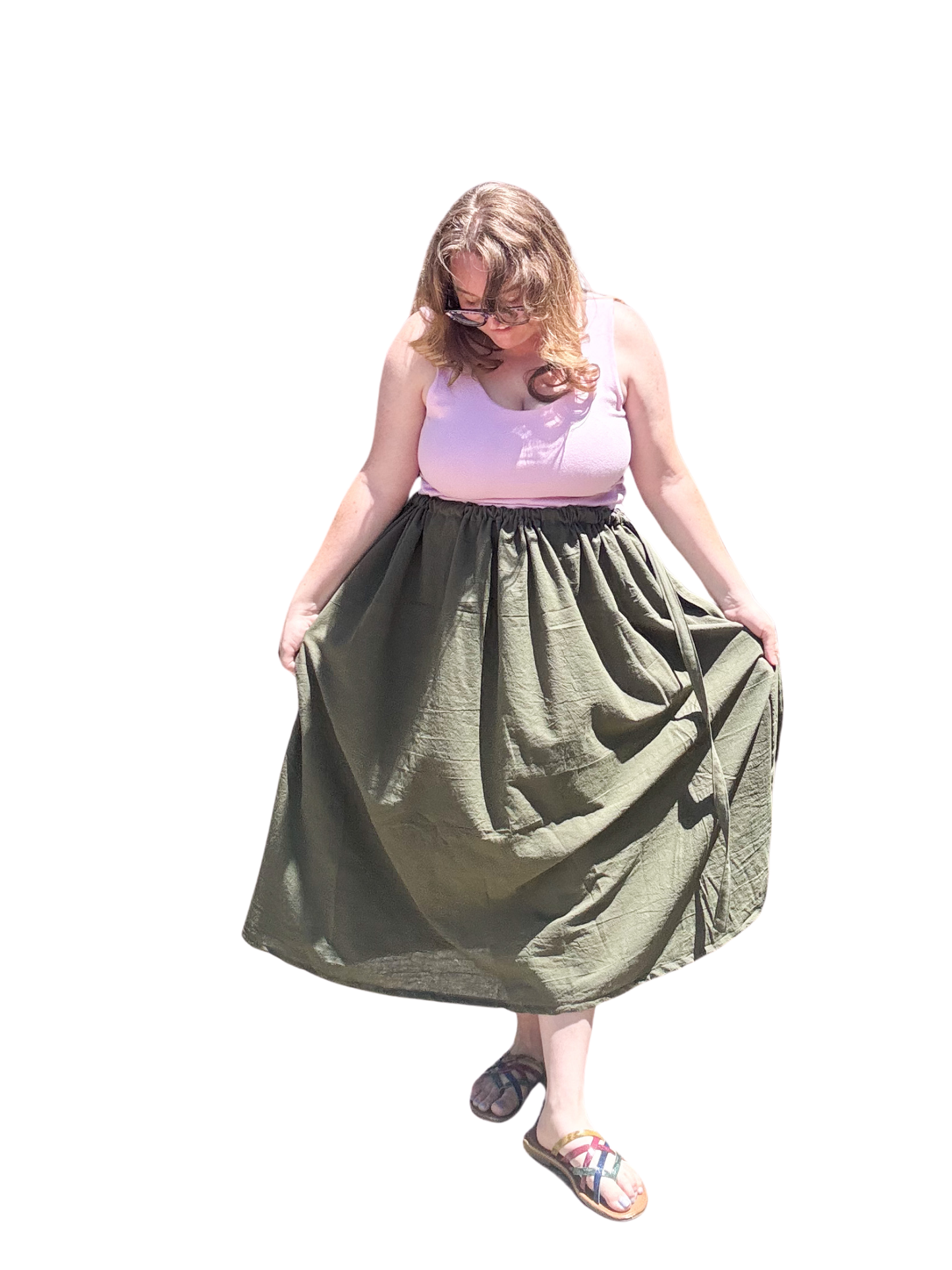 Adjustable Drawstring Skirt
