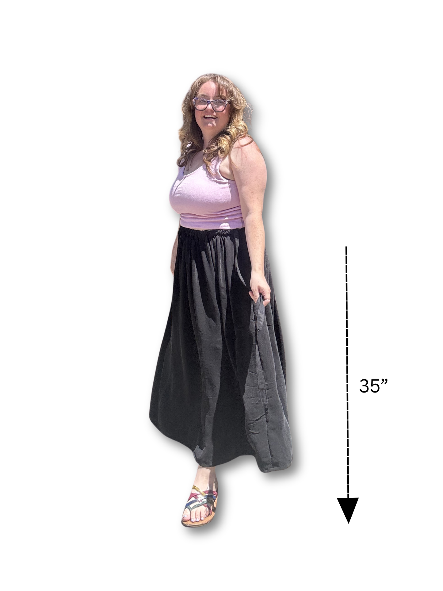 Adjustable Drawstring Skirt