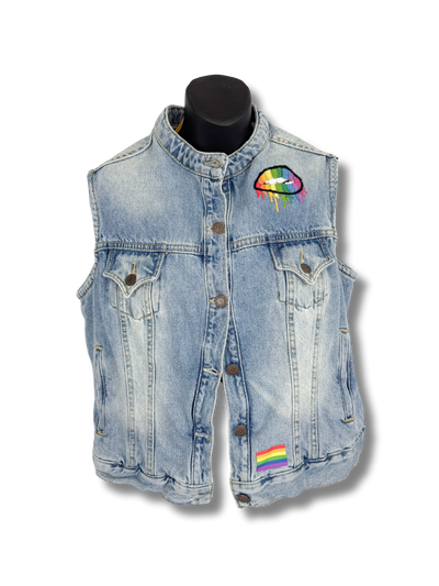 Upcycled Denim Vest
