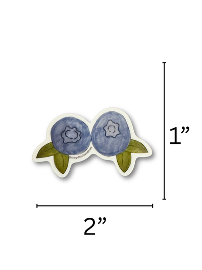 Bold Blueberries Mini Sticker